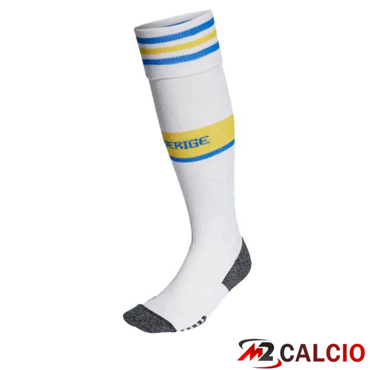 Maglie Calcio Personalizzate,Tute Calcio Squadre,Maglia Nazionale Italiana Calcio | Calzini Calcio Svezia Seconda Bianco 2022/2023