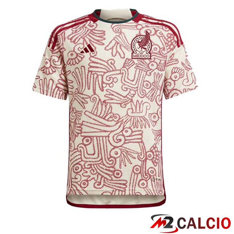 Maglie Calcio Personalizzate,Tute Calcio Squadre,Maglia Nazionale Italiana Calcio | Maglie Calcio Messico Seconda Bianco Rosso Coppa del Mondo 2022