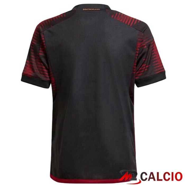Maglie Calcio Germania Seconda Nero Coppa del Mondo 2022