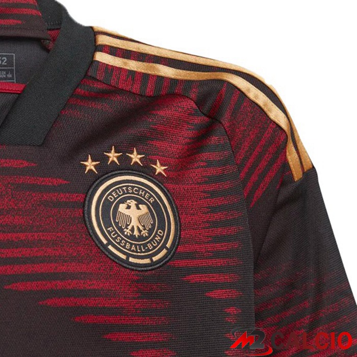 Maglie Calcio Germania Seconda Nero Coppa del Mondo 2022