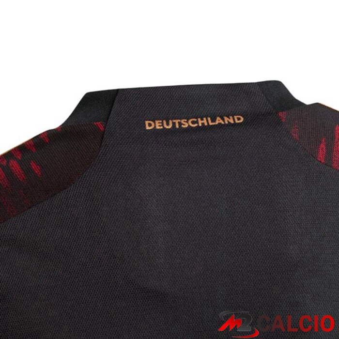 Maglie Calcio Germania Seconda Nero Coppa del Mondo 2022