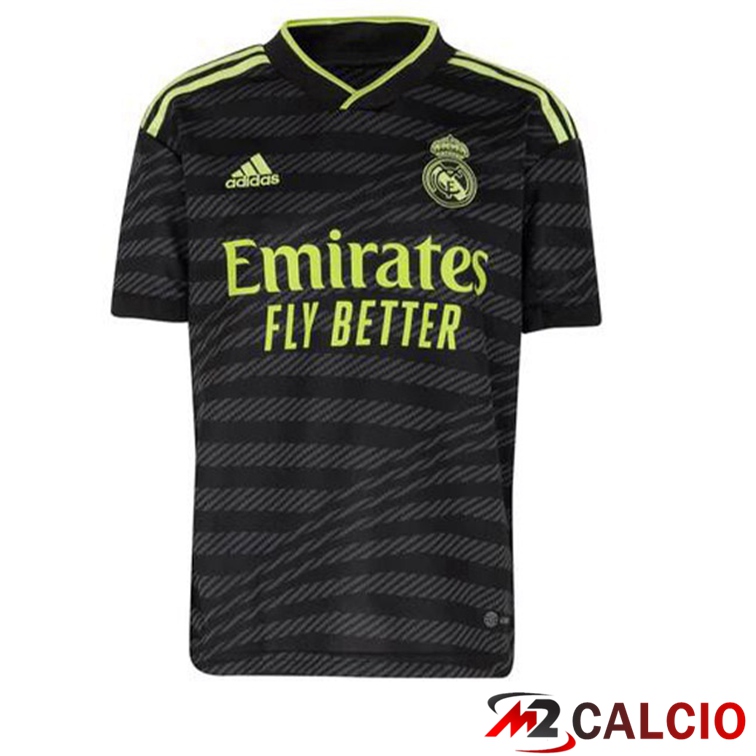Maglie Calcio Personalizzate,Tute Calcio Squadre,Maglia Nazionale Italiana Calcio | Maglie Calcio Real Madrid Terza Nero 2022/2023
