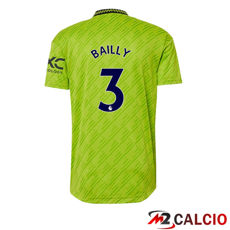 Maglie Calcio Personalizzate,Tute Calcio Squadre,Maglia Nazionale Italiana Calcio | Maglie Calcio Manchester United (BAILLY 3) Terza Verde 2022/2023