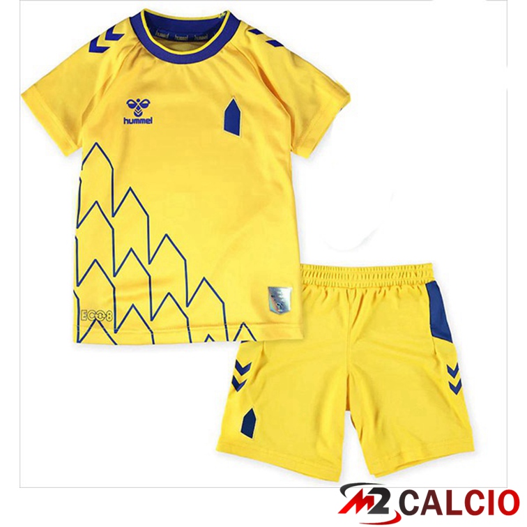 Maglie Calcio Personalizzate,Tute Calcio Squadre,Maglia Nazionale Italiana Calcio | Maglie Calcio Everton Bambino Terza Giallo 2022/2023