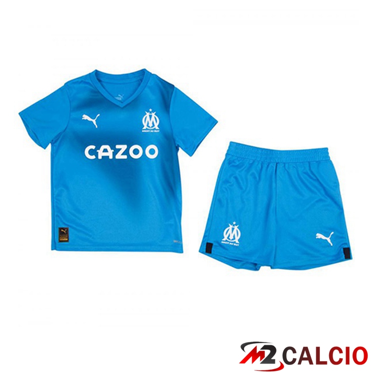 Maglie Calcio Personalizzate,Tute Calcio Squadre,Maglia Nazionale Italiana Calcio | Maglie Calcio Marsiglia OM Bambino Terza Blu 2022/2023