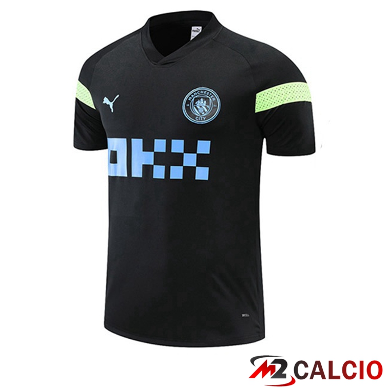 Maglie Calcio Personalizzate,Tute Calcio Squadre,Maglia Nazionale Italiana Calcio | T Shirt Allenamento Manchester City Nero 2022/2023