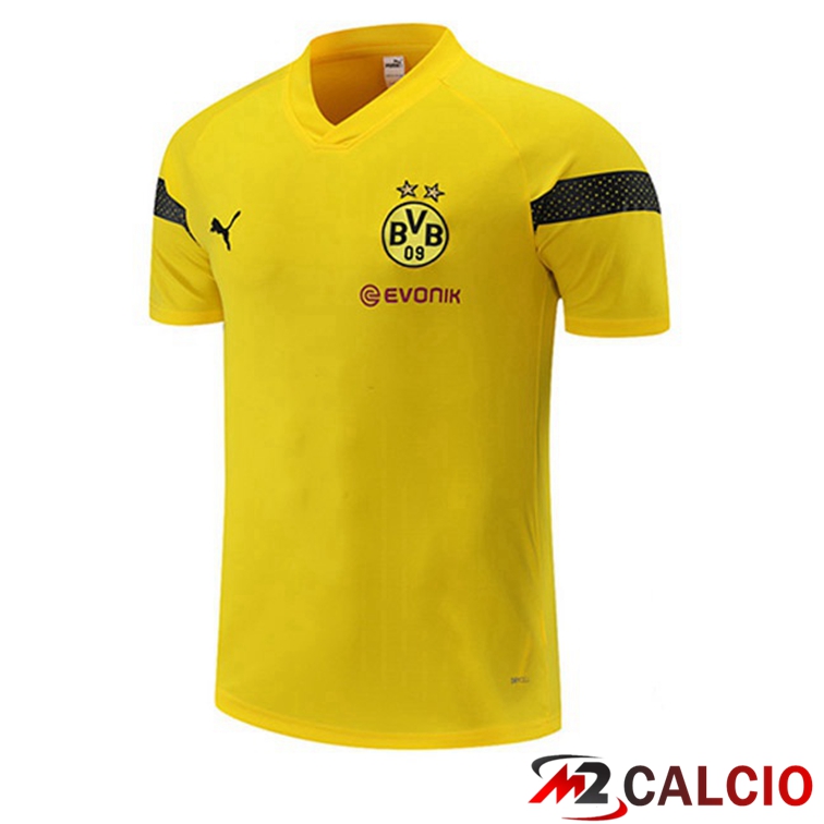 Maglie Calcio Personalizzate,Tute Calcio Squadre,Maglia Nazionale Italiana Calcio | T Shirt Allenamento Dortmund BVB Giallo 2022/2023