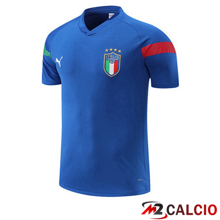 Maglie Calcio Personalizzate,Tute Calcio Squadre,Maglia Nazionale Italiana Calcio | T Shirt Allenamento Italia Bleu 2022/2023