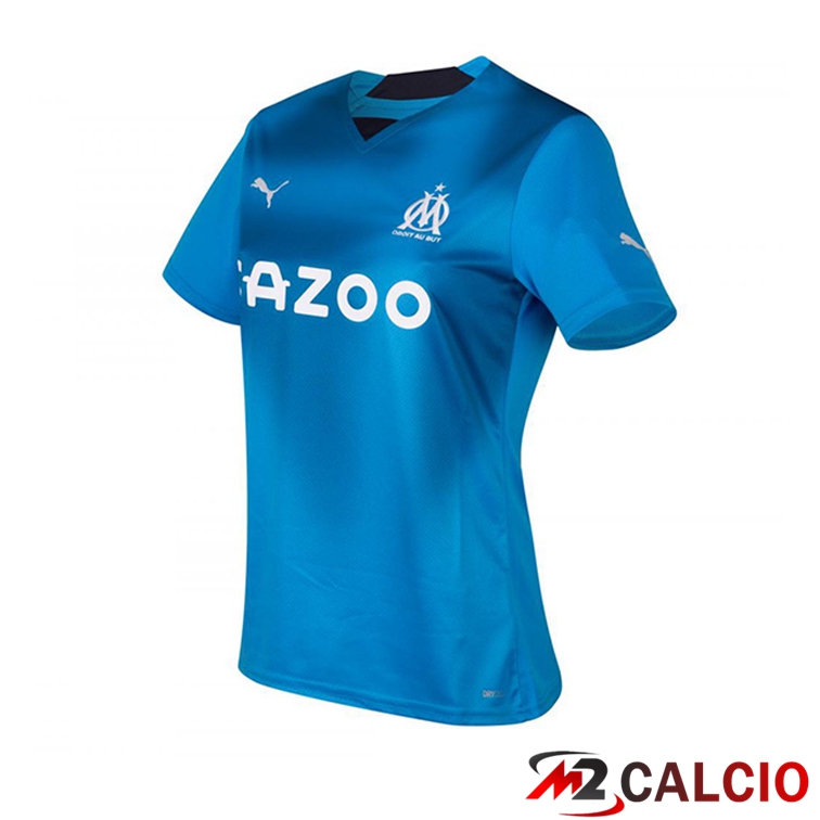 Maglie Calcio Personalizzate,Tute Calcio Squadre,Maglia Nazionale Italiana Calcio | Maglie Calcio Marsiglia OM Donna Terza Blu 2022/2023