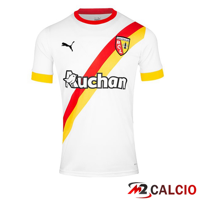 Maglie Calcio Personalizzate,Tute Calcio Squadre,Maglia Nazionale Italiana Calcio | Maglie Calcio RC Lens Terza Bianco 2022/2023