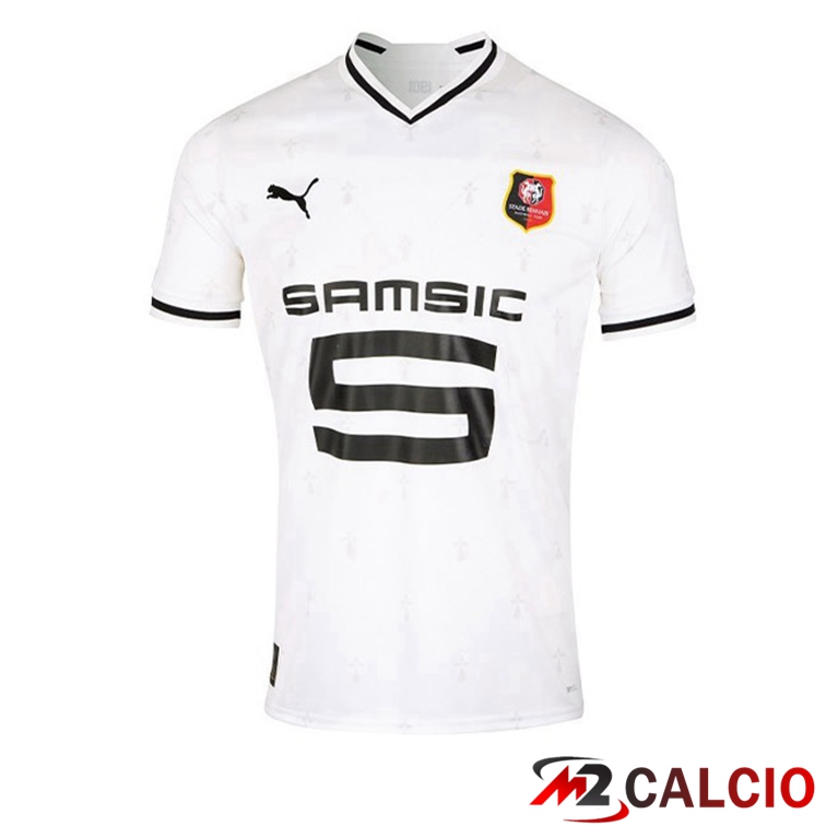 Maglie Calcio Personalizzate,Tute Calcio Squadre,Maglia Nazionale Italiana Calcio | Maglie Calcio Stade Rennais Seconda Bianco 2022/2023