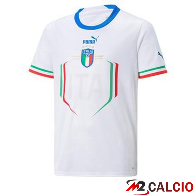 Maglie Calcio Personalizzate,Tute Calcio Squadre,Maglia Nazionale Italiana Calcio | Maglie Calcio Italia Seconda Bianco 2022/2023