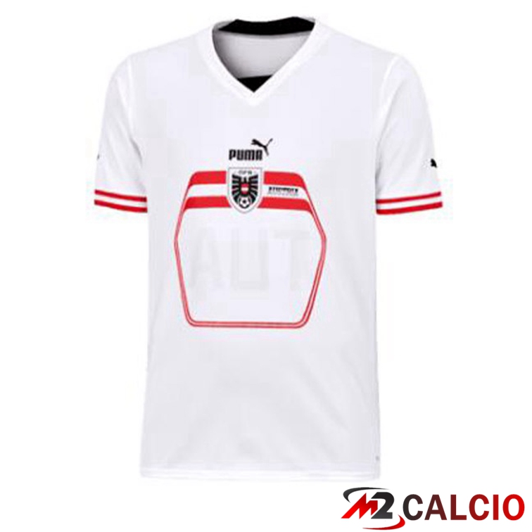 Maglie Calcio Personalizzate,Tute Calcio Squadre,Maglia Nazionale Italiana Calcio | Maglie Calcio Austria Seconda Bianco 2022/2023