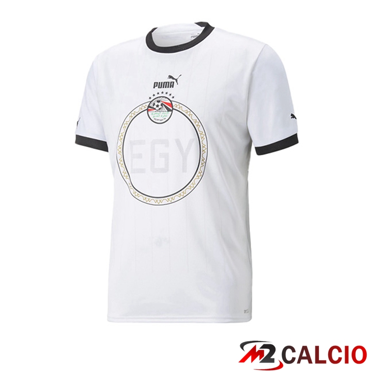 Maglie Calcio Personalizzate,Tute Calcio Squadre,Maglia Nazionale Italiana Calcio | Maglie Calcio Egitto Seconda Bianco 2022/2023