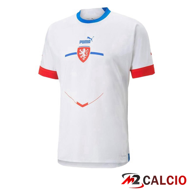 Maglie Calcio Personalizzate,Tute Calcio Squadre,Maglia Nazionale Italiana Calcio | Maglie Calcio Repubblica Ceca Seconda Bianco 2022/2023