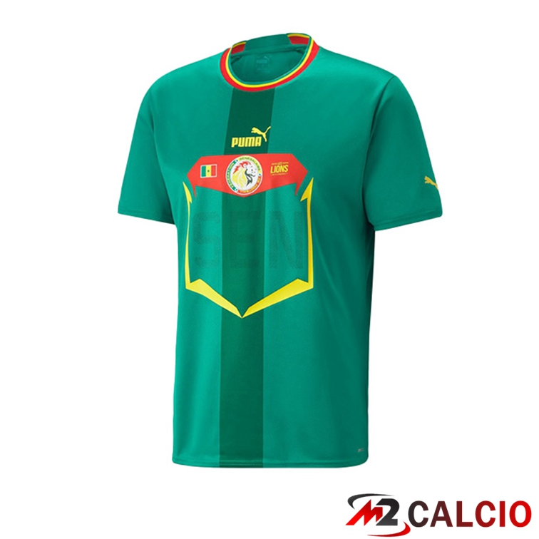 Maglie Calcio Personalizzate,Tute Calcio Squadre,Maglia Nazionale Italiana Calcio | Maglie Calcio Senegal Seconda Verde 2022/2023