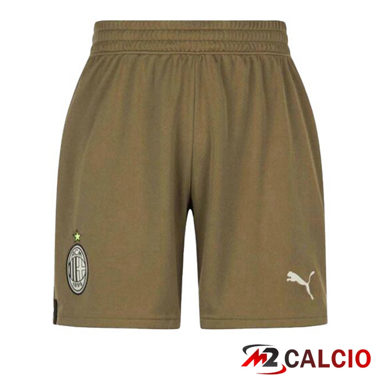 Maglie Calcio Personalizzate,Tute Calcio Squadre,Maglia Nazionale Italiana Calcio | Pantalonici Da Calcio AC Milan Terza Marrone 2022/2023
