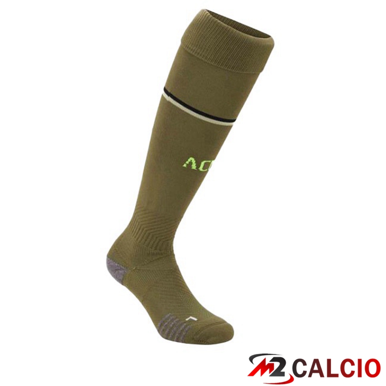 Maglie Calcio Personalizzate,Tute Calcio Squadre,Maglia Nazionale Italiana Calcio | Calzini Calcio AC Milan Terza Marrone 2022/2023
