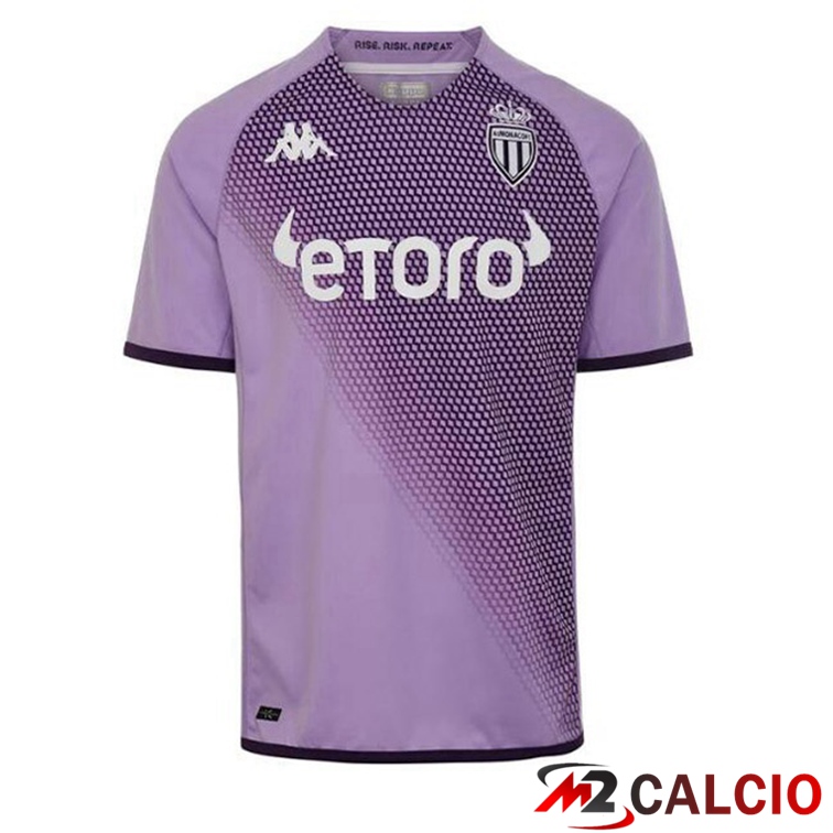 Maglie Calcio Personalizzate,Tute Calcio Squadre,Maglia Nazionale Italiana Calcio | Maglie Calcio AS Monaco Terza Porpora 2022/2023
