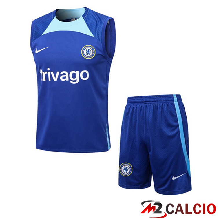 Maglie Calcio Personalizzate,Tute Calcio Squadre,Maglia Nazionale Italiana Calcio | Canotta Calcio FC Chelsea + Shorts Blu 2022/2023