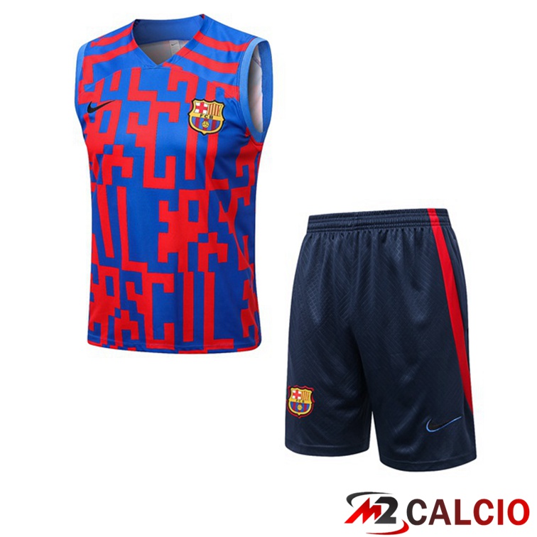 Maglie Calcio Personalizzate,Tute Calcio Squadre,Maglia Nazionale Italiana Calcio | Canotta Calcio FC Barcellona + Shorts Blu Rosso 2022/2023
