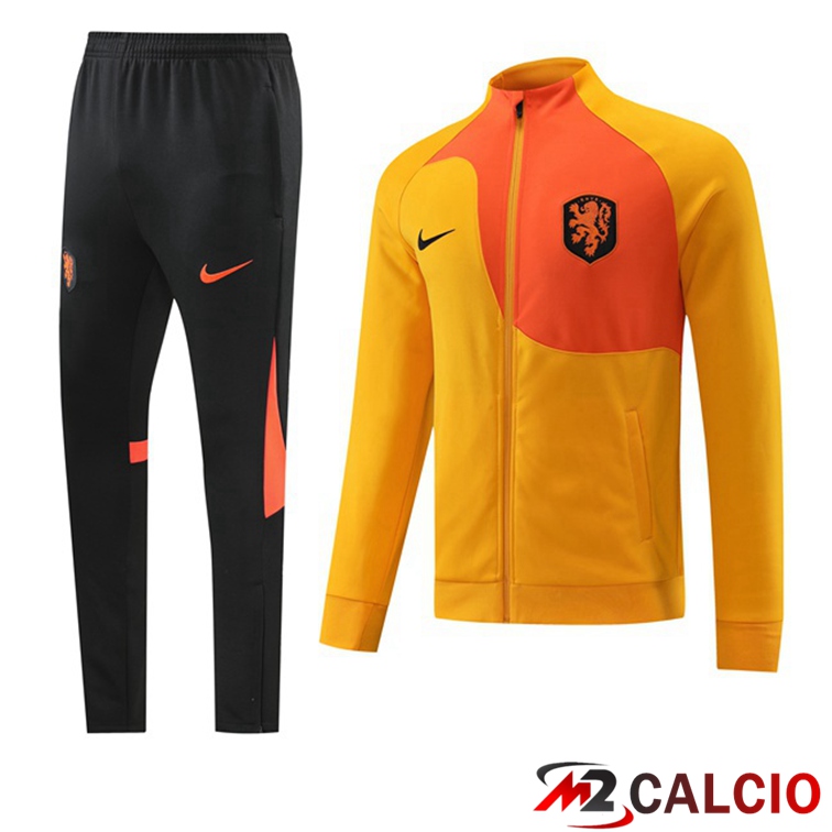 Maglie Calcio Personalizzate,Tute Calcio Squadre,Maglia Nazionale Italiana Calcio | Insieme Tuta Calcio - Giacca Paesi Bassi Blu 2022/2023