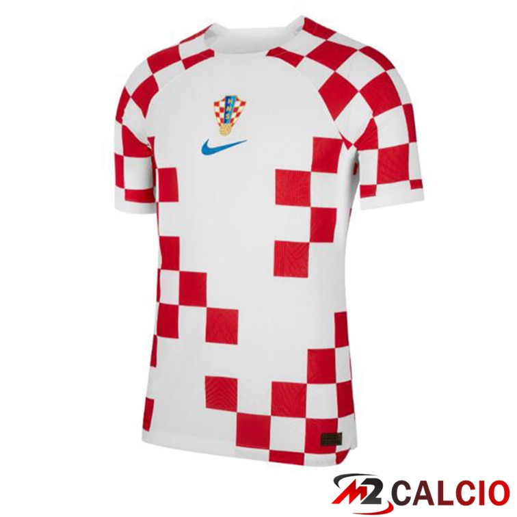 Maglie Calcio Personalizzate,Tute Calcio Squadre,Maglia Nazionale Italiana Calcio | Maglie Calcio Croazia Prima Bianco Rosso 2022/2023