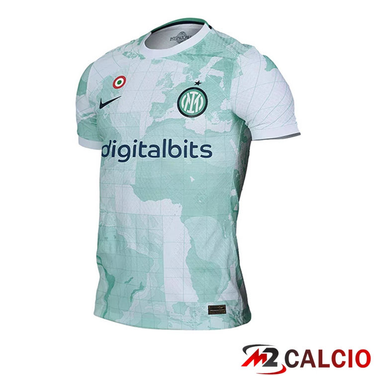 Maglie Calcio Personalizzate,Tute Calcio Squadre,Maglia Nazionale Italiana Calcio | Maglie Calcio Inter Milan Seconda Bianco Verde 2022/2023