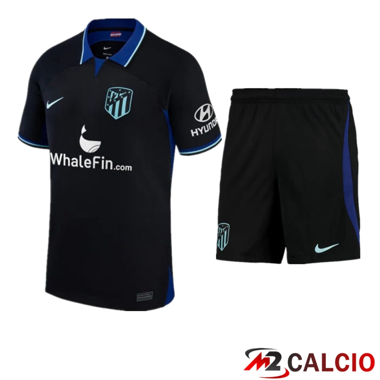 Maglie Calcio Personalizzate,Tute Calcio Squadre,Maglia Nazionale Italiana Calcio | Insieme Maglie Calcio Atletico Madrid Seconda + Pantaloncini 2022/2023