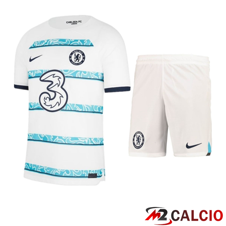 Maglie Calcio Personalizzate,Tute Calcio Squadre,Maglia Nazionale Italiana Calcio | Insieme Maglie Calcio FC Chelsea Seconda + Pantaloncini 2022/2023