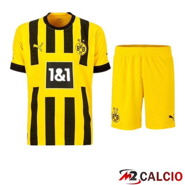 Maglie Calcio Personalizzate,Tute Calcio Squadre,Maglia Nazionale Italiana Calcio | Insieme Maglie Calcio Dortmund BVB Prima + Pantaloncini 2022/2023