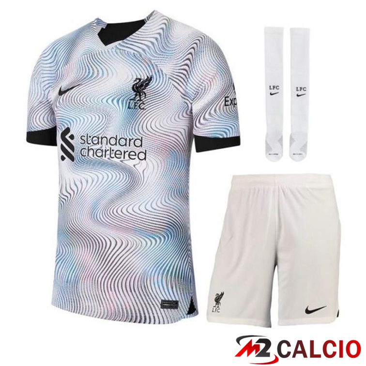Maglie Calcio Personalizzate,Tute Calcio Squadre,Maglia Nazionale Italiana Calcio | Insieme Maglie Calcio FC Liverpool Seconda (Pantaloncini + Calzini) 2022/2023