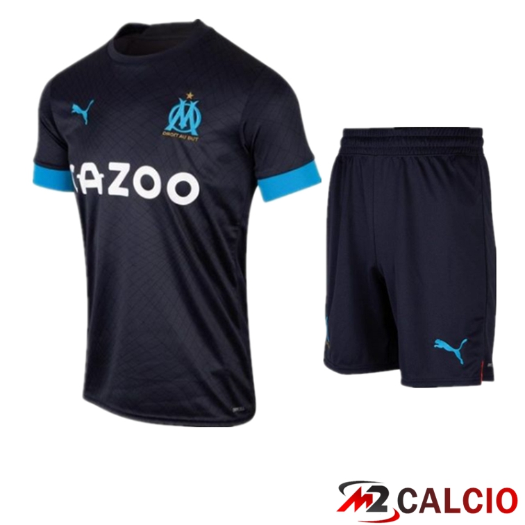 Maglie Calcio Personalizzate,Tute Calcio Squadre,Maglia Nazionale Italiana Calcio | Insieme Maglie Calcio Marsiglia OM Seconda + Pantaloncini 2022/2023