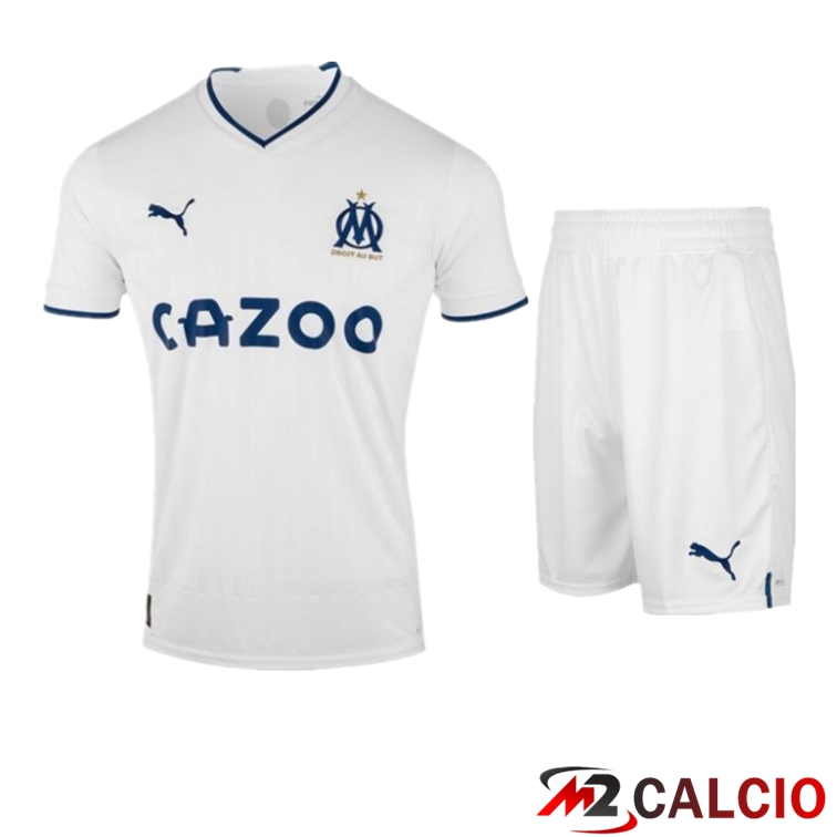 Maglie Calcio Personalizzate,Tute Calcio Squadre,Maglia Nazionale Italiana Calcio | Insieme Maglie Calcio Marsiglia OM Prima + Pantaloncini 2022/2023