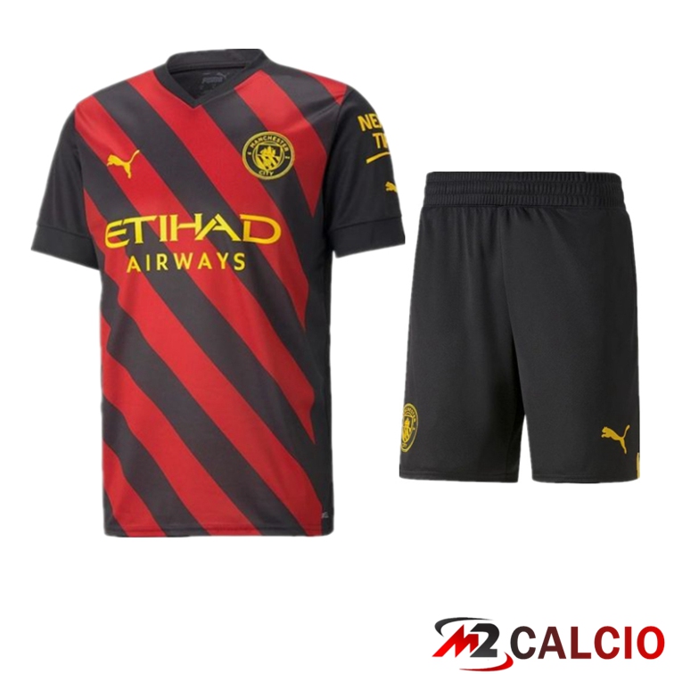 Maglie Calcio Personalizzate,Tute Calcio Squadre,Maglia Nazionale Italiana Calcio | Insieme Maglie Calcio Manchester City Seconda + Pantaloncini 2022/2023