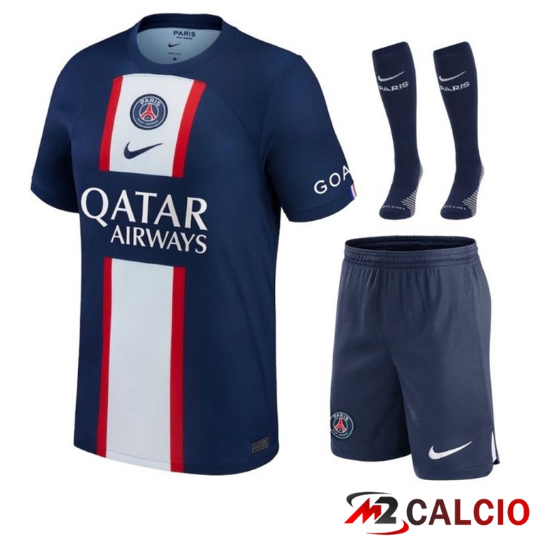 Maglie Calcio Personalizzate,Tute Calcio Squadre,Maglia Nazionale Italiana Calcio | Insieme Maglie Calcio Paris PSG Prima (Pantaloncini + Calzini) 2022/2023