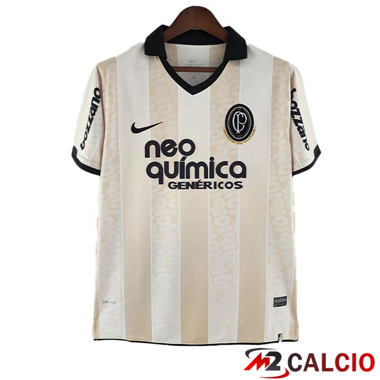 Maglie Calcio Personalizzate,Tute Calcio Squadre,Maglia Nazionale Italiana Calcio | Maglie Calcio Corinthians Retro Edizione del 100°Anniversario Marrone 2010