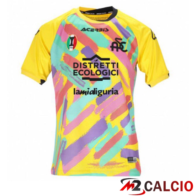 Maglie Calcio Personalizzate,Tute Calcio Squadre,Maglia Nazionale Italiana Calcio | Maglie Calcio Spezia Calcio Terza Giallo 2022/2023