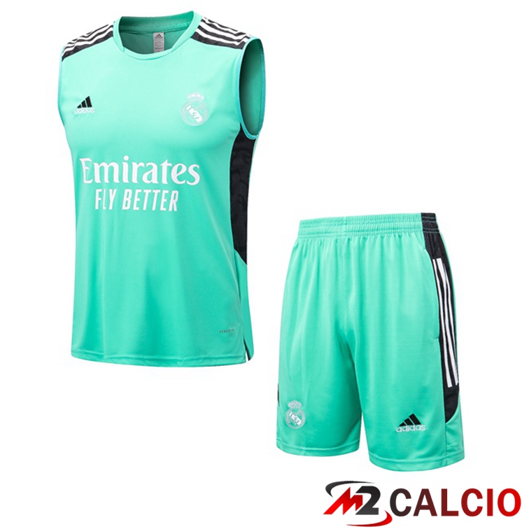 Maglie Calcio Personalizzate,Tute Calcio Squadre,Maglia Nazionale Italiana Calcio | Canotta Calcio Real Madrid + Shorts Verde 2022/2023