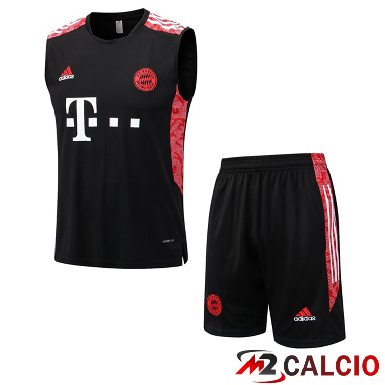 Maglie Calcio Personalizzate,Tute Calcio Squadre,Maglia Nazionale Italiana Calcio | Canotta Calcio Bayern Monaco + Shorts Nero 2022/2023