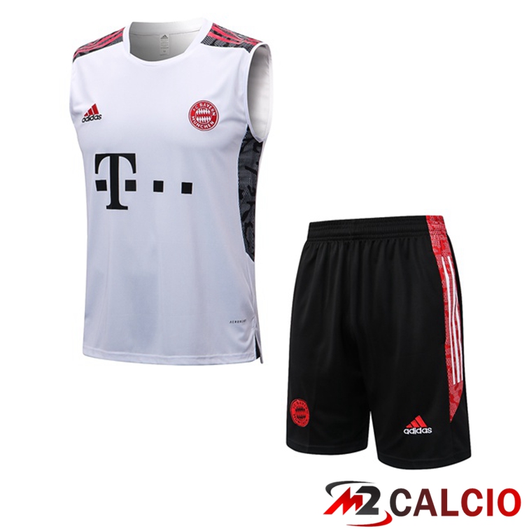 Maglie Calcio Personalizzate,Tute Calcio Squadre,Maglia Nazionale Italiana Calcio | Canotta Calcio Bayern Monaco + Shorts Bianco 2022/2023
