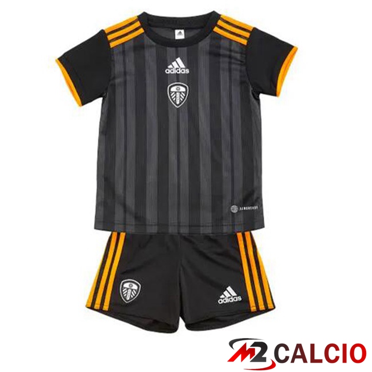 Maglie Calcio Personalizzate,Tute Calcio Squadre,Maglia Nazionale Italiana Calcio | Maglie Calcio Leeds United Bambino Terza Nero 2022/2023