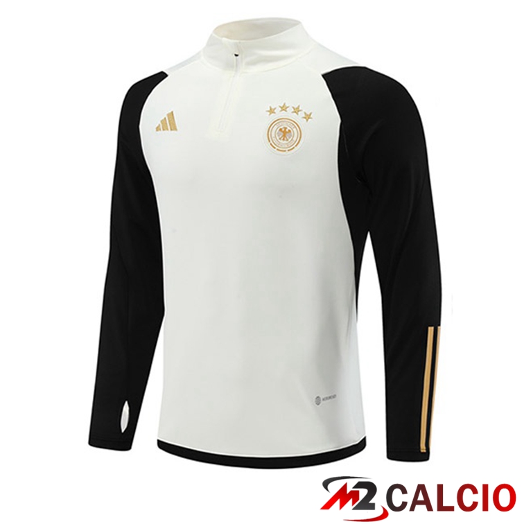 Maglie Calcio Personalizzate,Tute Calcio Squadre,Maglia Nazionale Italiana Calcio | Felpe Allenamento Germania Bianco Nero 2022/2023