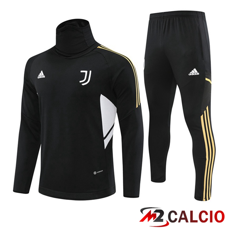 Maglie Calcio Personalizzate,Tute Calcio Squadre,Maglia Nazionale Italiana Calcio | Tuta Calcio Juventus Collo Alto Nero 2022/2023