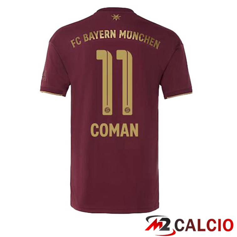 Maglie Calcio Personalizzate,Tute Calcio Squadre,Maglia Nazionale Italiana Calcio | Maglie Calcio Bayern Monaco (Coman 11) Edizione Speciale Rosso 2022/2023