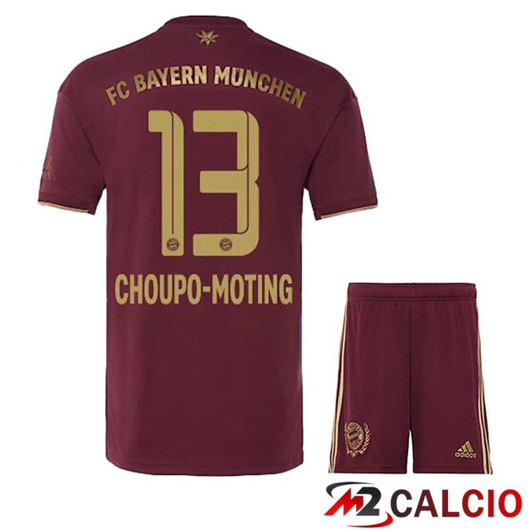 Maglie Calcio Personalizzate,Tute Calcio Squadre,Maglia Nazionale Italiana Calcio | Maglie Calcio Bayern Monaco (Choupo-Moting 13) Bambino Edizione Speciale Rosso 2022/2023