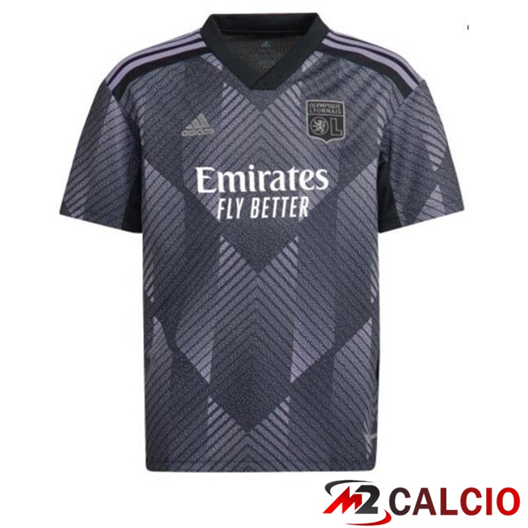 Maglie Calcio Personalizzate,Tute Calcio Squadre,Maglia Nazionale Italiana Calcio | Maglie Calcio Lyon OL Terza Grigio 2022/2023