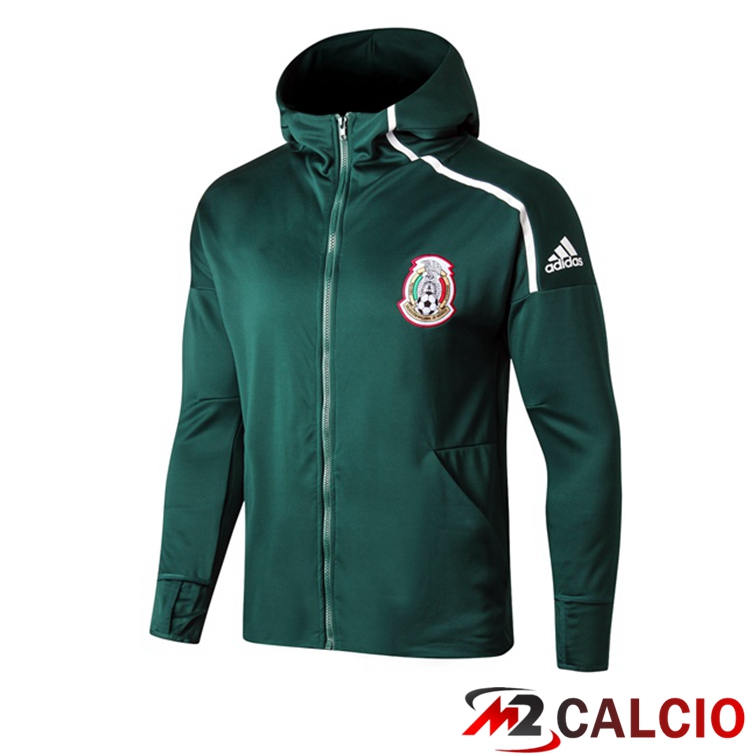 Maglie Calcio Personalizzate,Tute Calcio Squadre,Maglia Nazionale Italiana Calcio | Giacca Con Cappuccio Messico Verde 2022/2023