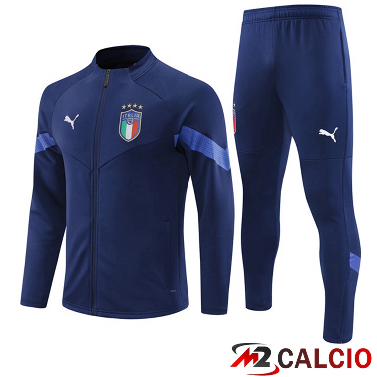 Maglie Calcio Personalizzate,Tute Calcio Squadre,Maglia Nazionale Italiana Calcio | Insieme Tuta Calcio - Giacca Italia Blu Royal 2022/2023