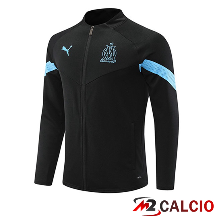 Maglie Calcio Personalizzate,Tute Calcio Squadre,Maglia Nazionale Italiana Calcio | Giacca Calcio Marsiglia OM Nero 2022/2023